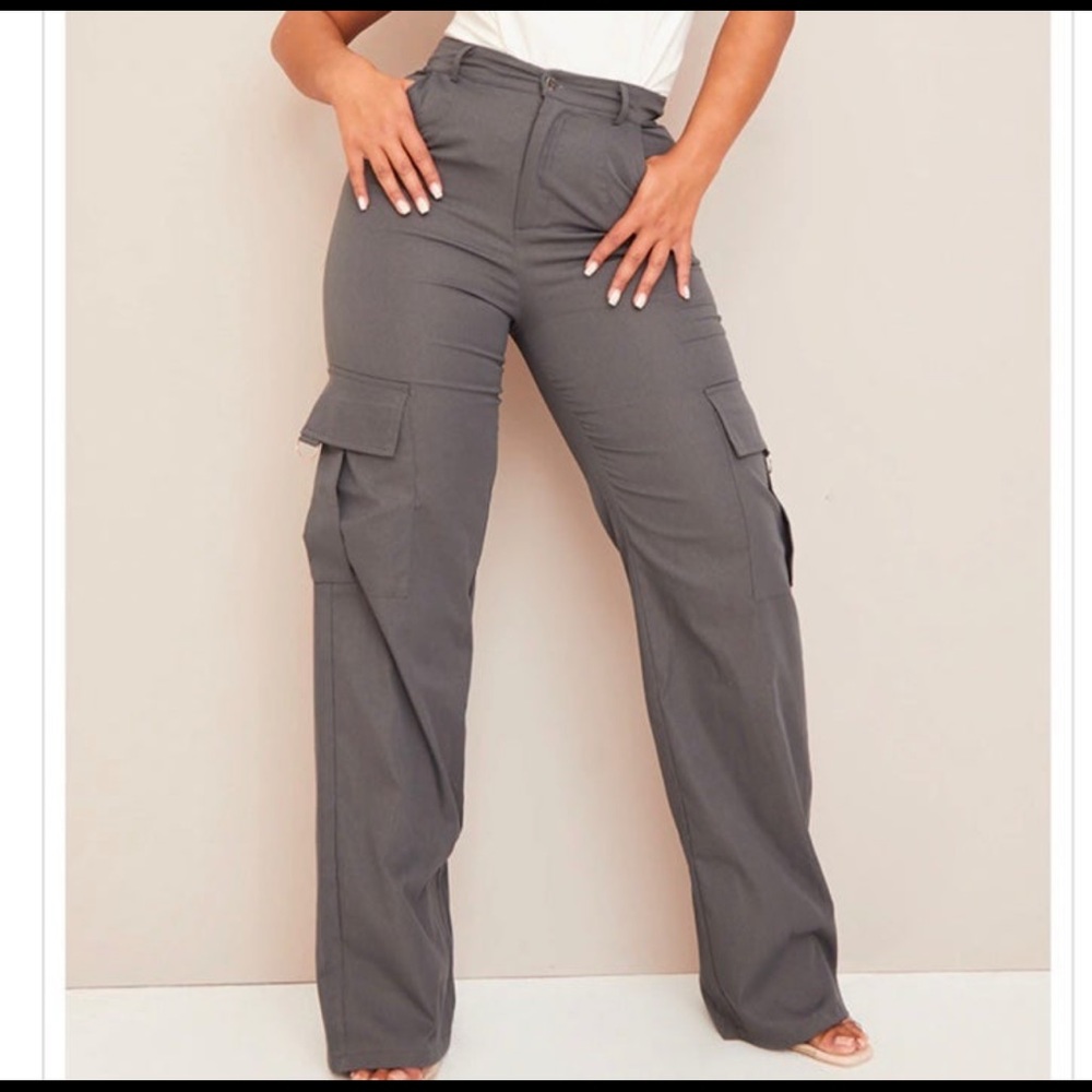 Pretty little thing cargo straight leg pants